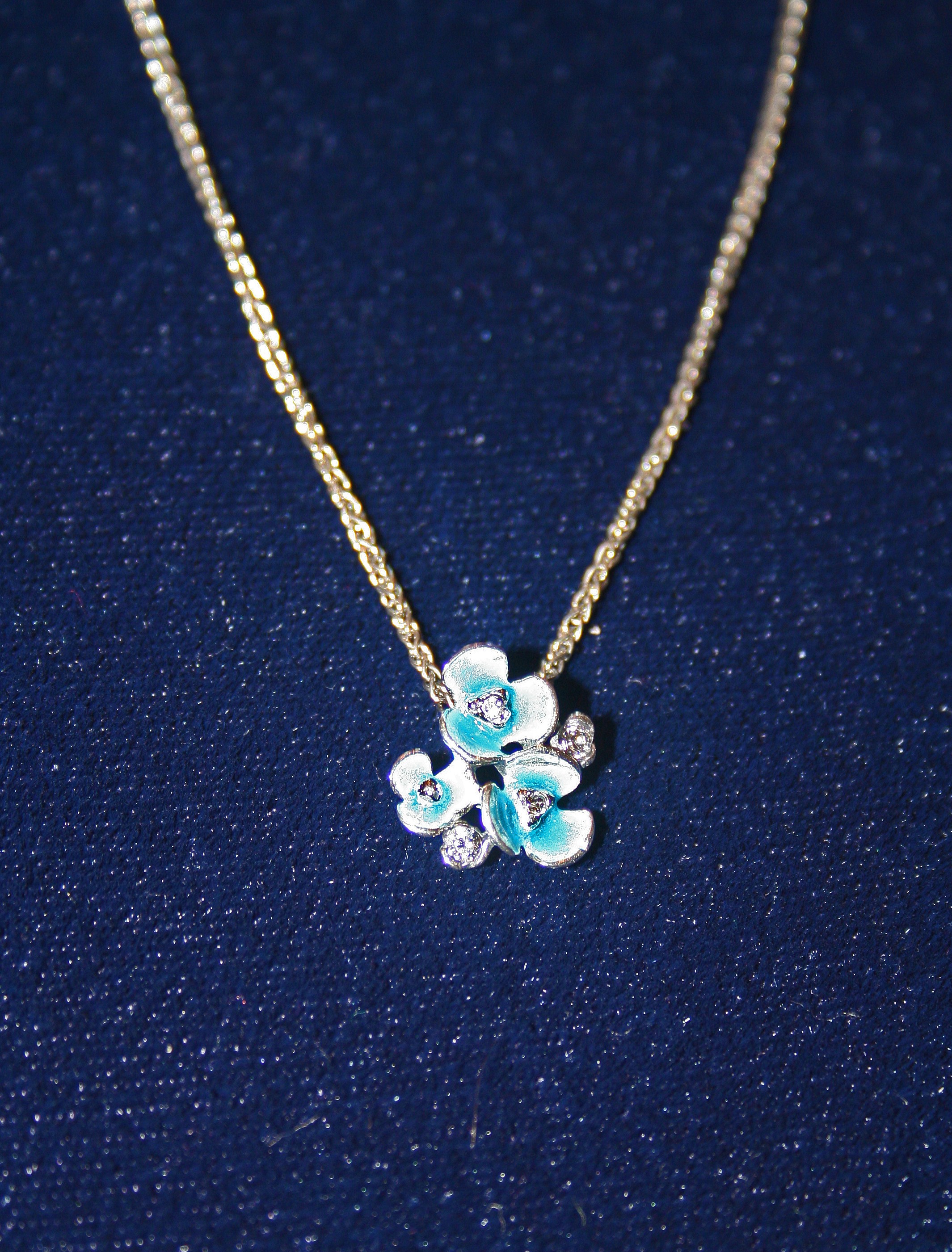 Jugendstil Anhänger "Blumen"