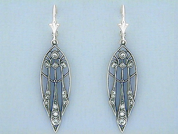 Art Deco-Ohrhänger "Josef Hoffmann"