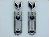 Art Deco- Ohrhänger "Josef Hoffmann"