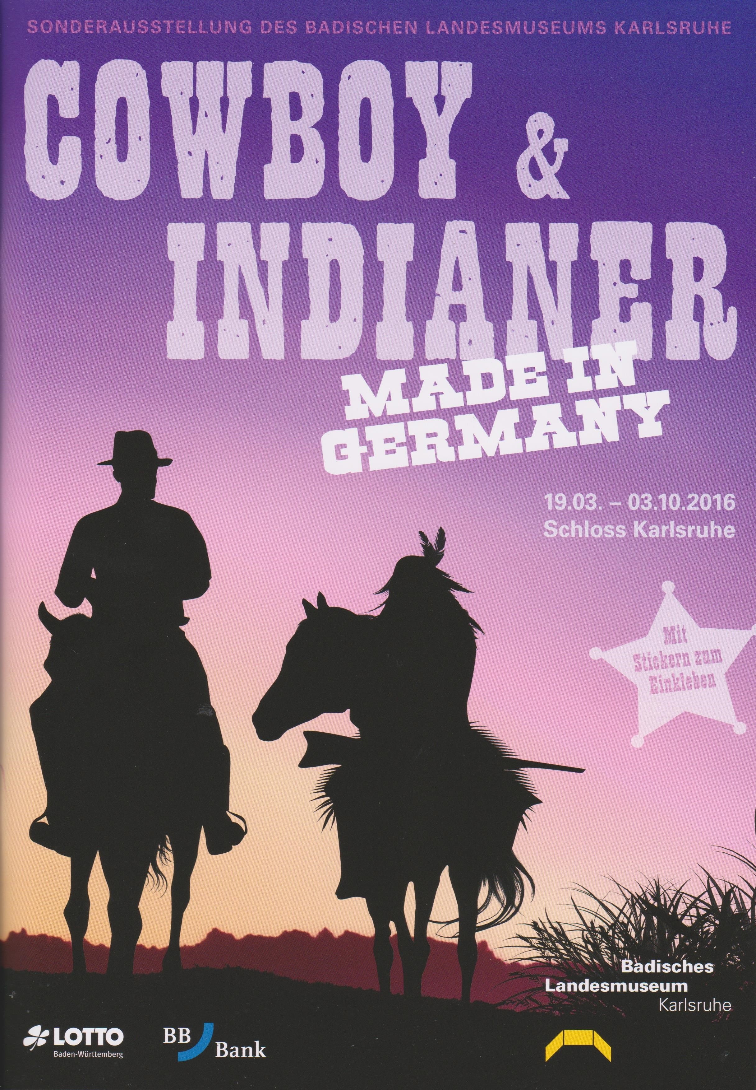 Cowboy & Indianer Stickerheft