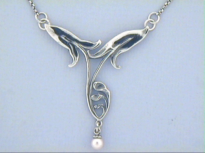 Jugendstil-Collier "Lilie" 
