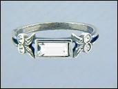 Art Deco-Ring Kristall