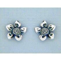 Floraler Jugendstil-Ohrstecker