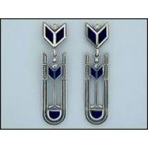 Art Deco- Ohrhänger "Josef Hoffmann"