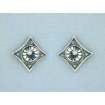 Art Deco-Ohrstecker "Kristall"