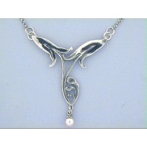 Jugendstil-Collier "Lilie" 