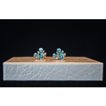 Jugendstil Ohrstecker "Blumen"